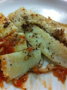 Fish with salsa